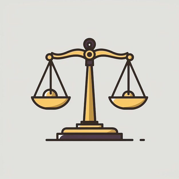 A balanced scale symbolizing justice or equilibrium