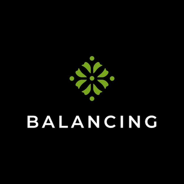 Balancing Nature Logo Design Template