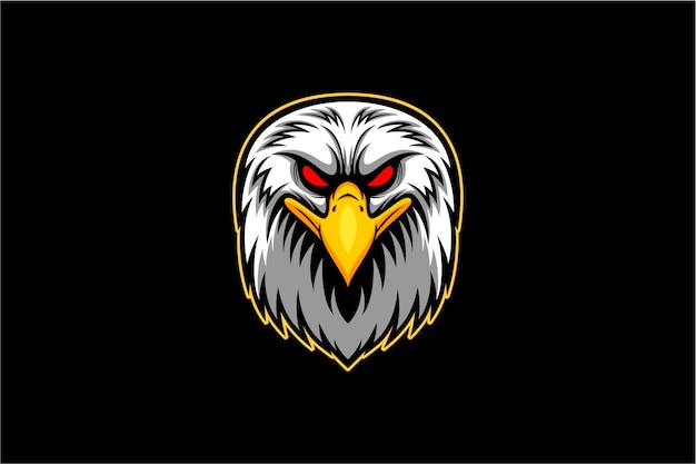 Bald eagle head vector