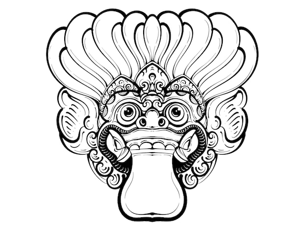 Vector balinese art and culture ornament royalty free vector