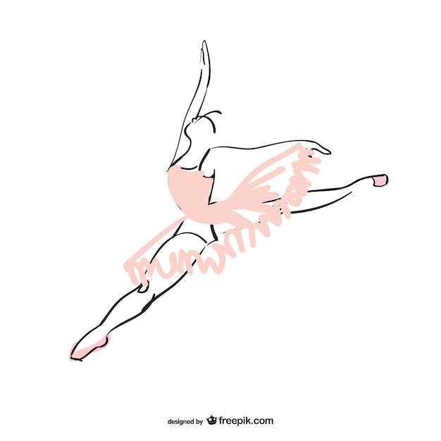 Ballet dancer vector