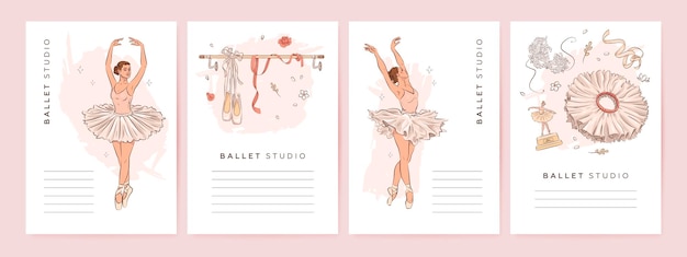 Ballet school poster template