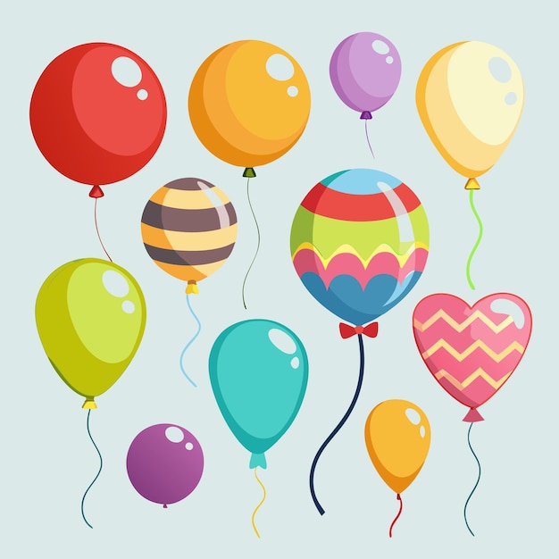 Balloon Clip Art Vector Illustration Design