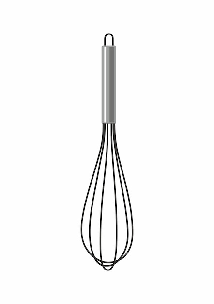 Vector balloon whisk icon vector mixing and whisking cooking equipment symbol egg beater