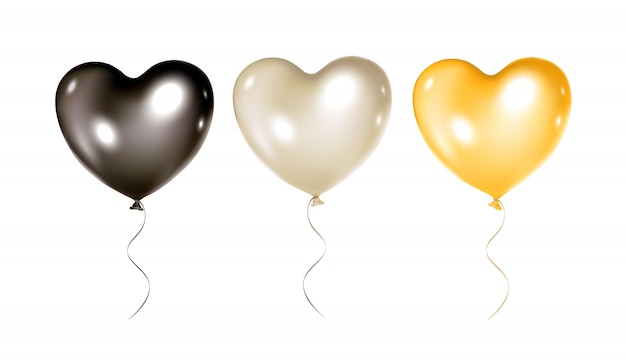 Balloons collection isolated