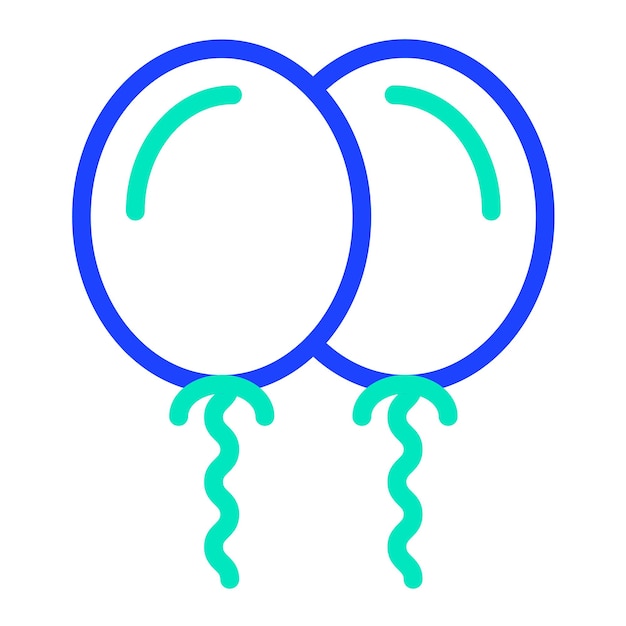 Balloons Vector Icon Design Illustration