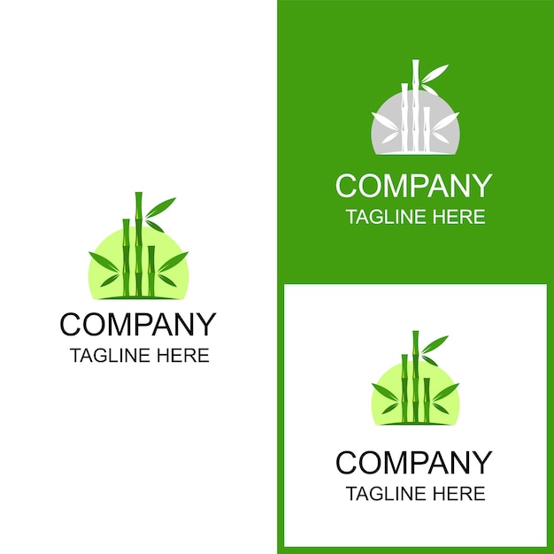 Bamboo logo design can be used for branding and business