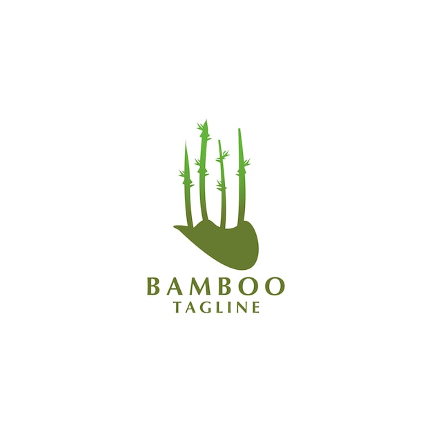 Bamboo logo design template - vector