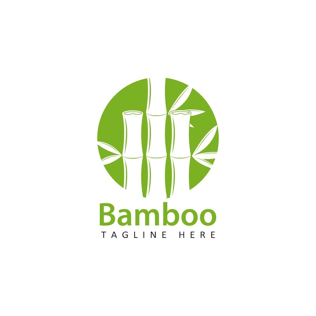 Bamboo logo template design