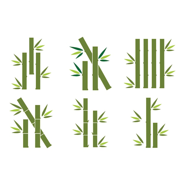 Bamboo Logo Template vector icon illustration design