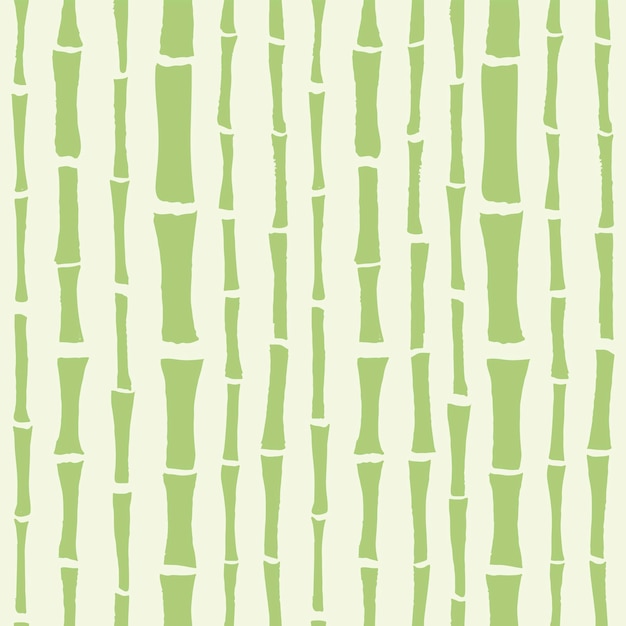 Bamboo plant vector seamless pattern