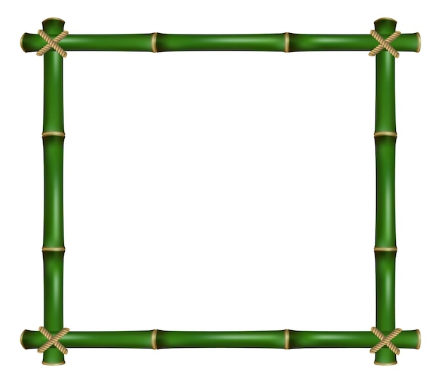 Bamboo square frame Empty board natural border