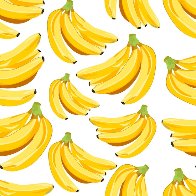 Banana bunch seamless pattern for background and wallpaper