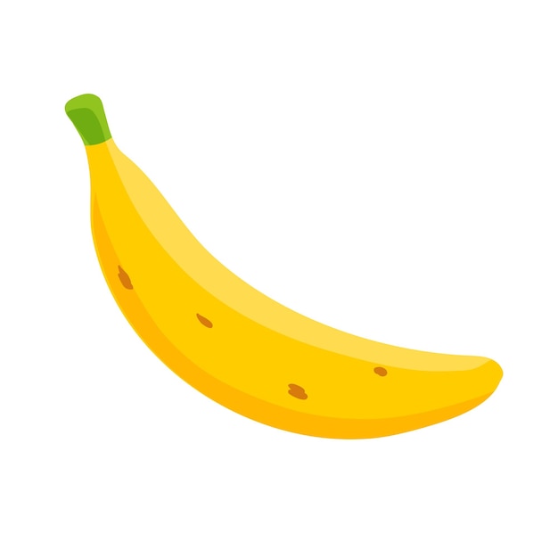 Banana flat illustration design isolated