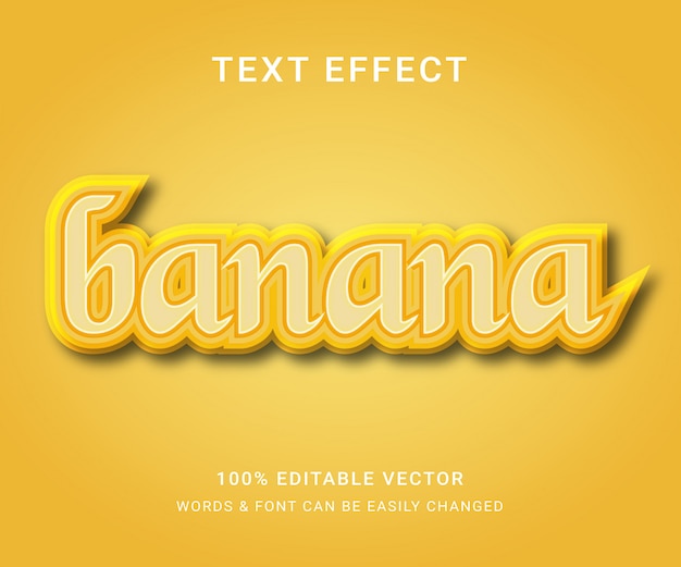 Banana Full Editable Text Effect