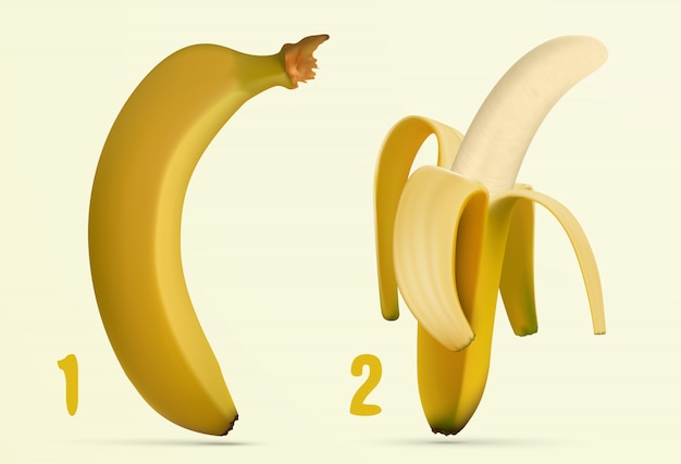 banana icon  set