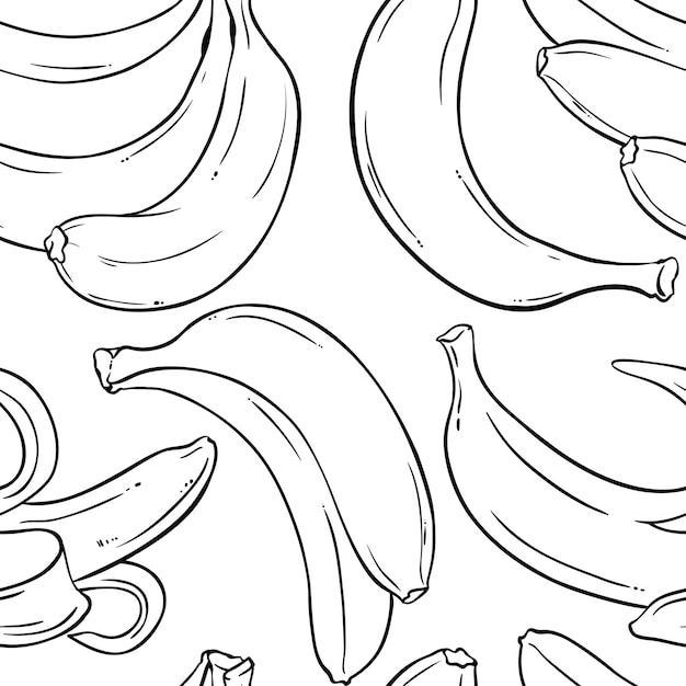 Banana seamless pattern