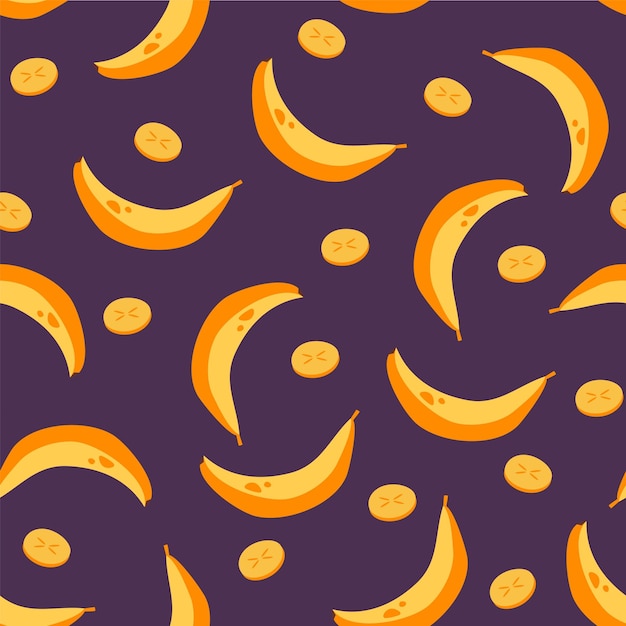 Banana seamless print pattern background graphic design illustration