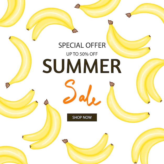 banana summer flyer