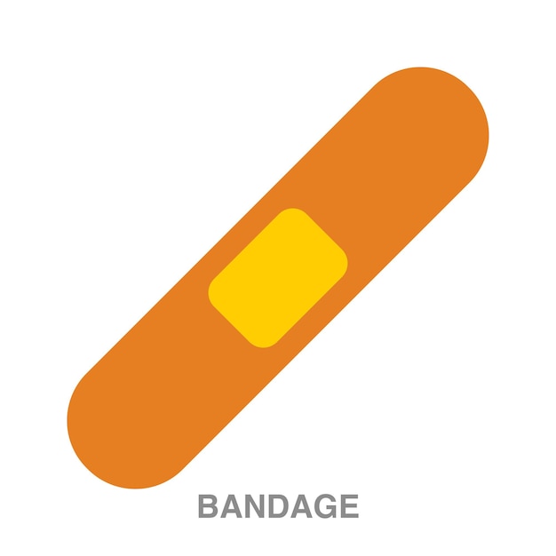 Bandage illustration on transparent background