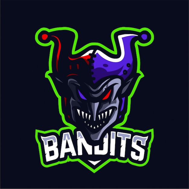 Bandit mascot gaming logo