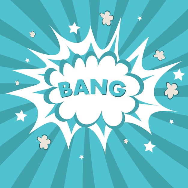 Bang Cartoon vector background