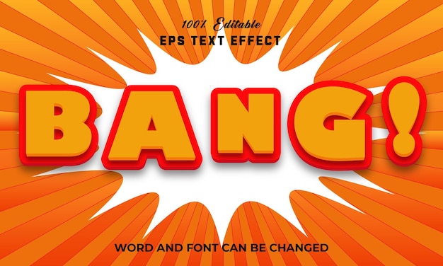 Bang Editable 3d text Effect Style