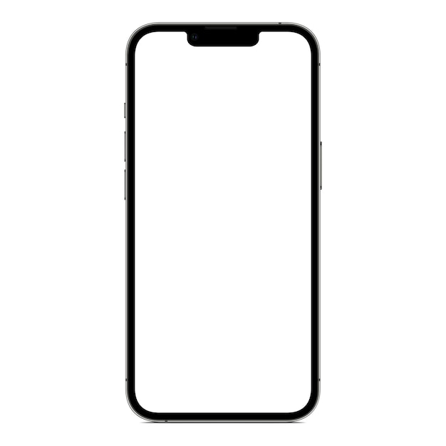 Bangkok, Thailand - October 23, 2021: Iphone 13 pro max mock-up grey color. iphone is product of Apple inc.