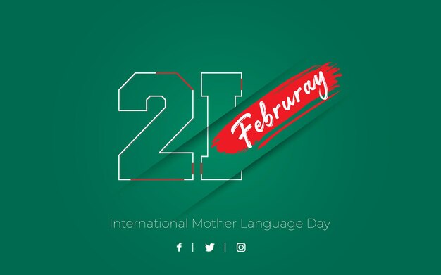 Vector bangladesh mother language day 21 february post