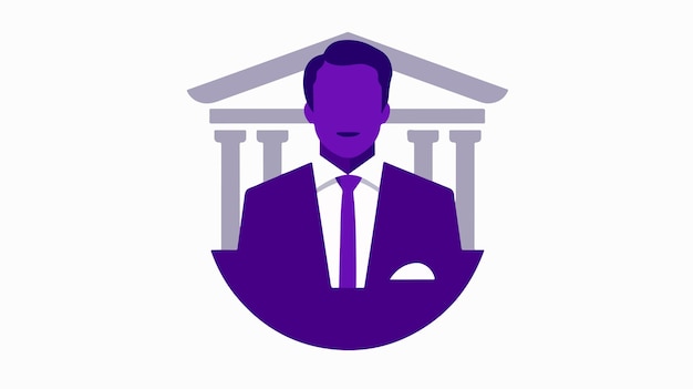 Vector banker icon from commerce set glyph style flat symbol