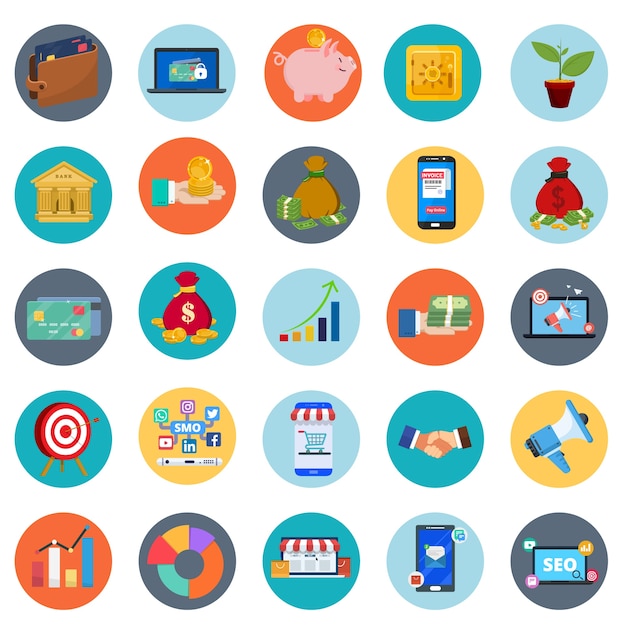 Banking & Finance Icon set