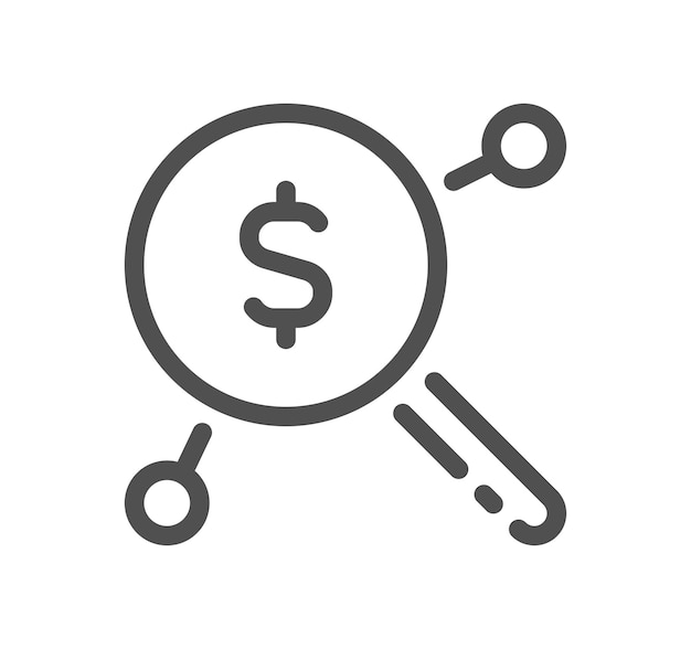 Banking and finance related icon outline and linear vector