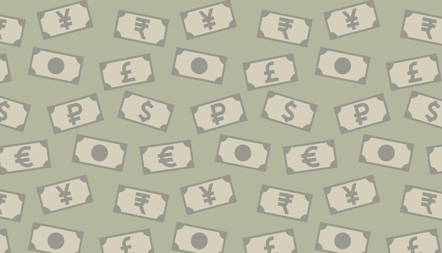 Banknote seamless pattern