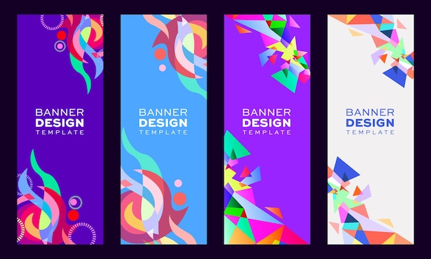 Banner abstract design template