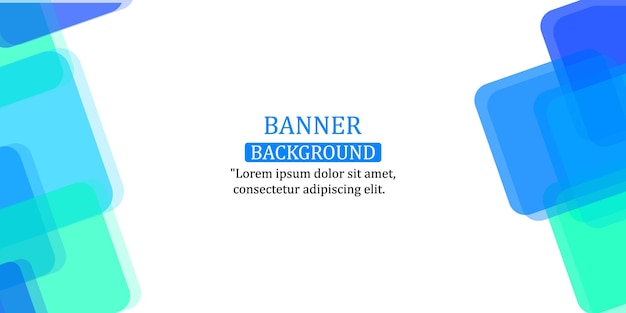 banner background with blue color