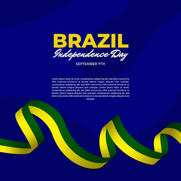 Banner brazil celebration day