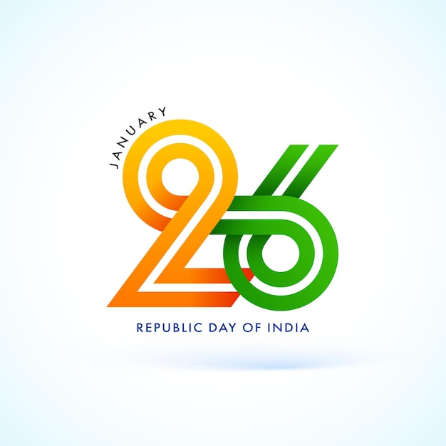 Banner design of 26th January Happy Republic Day of India template