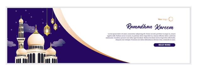 banner design for celebrating the Ramadan holiday banners for web needs events Ramadan kareem