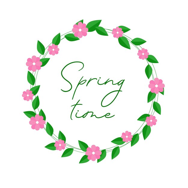 Banner design in spring theme Postcard for spring