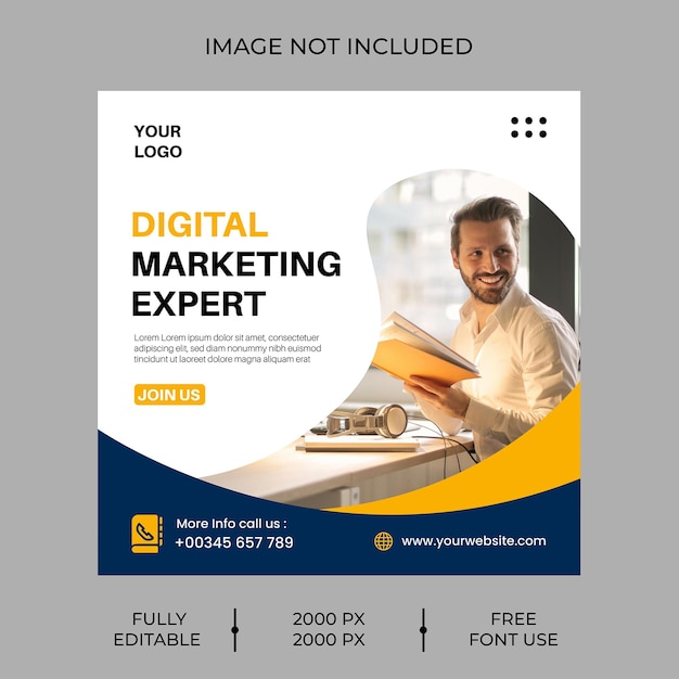 Banner Digital Marketing Template Facebook Ads Design