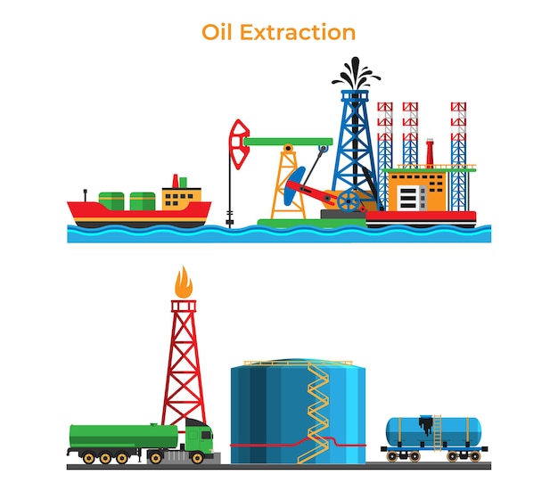 Banner extraction and oil processing, petroleum production service