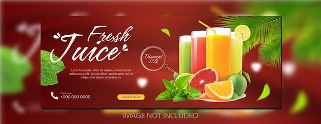 Banner food menu sale food agency social media web story post template