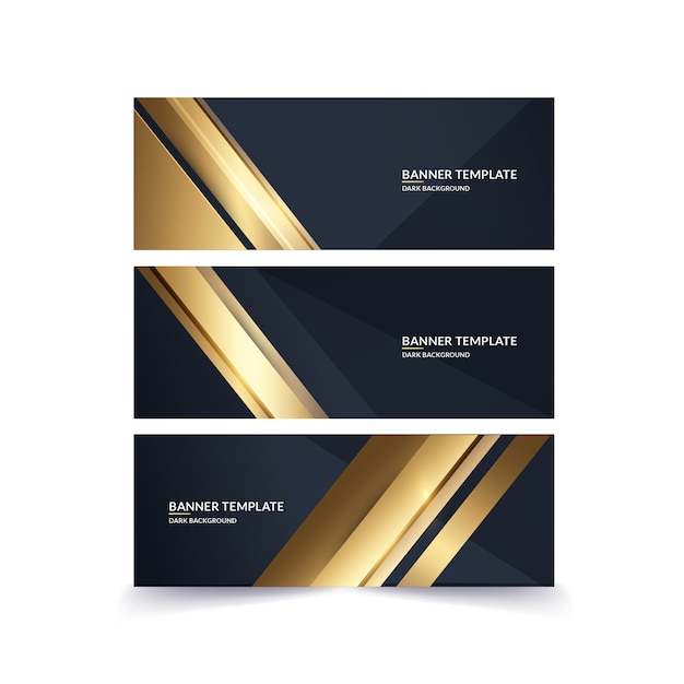 banner golden template