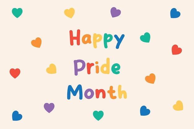 banner LGBT Pride Month vector illustration