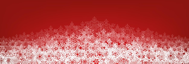 Banner made of New Year's snowflakes Vector illustration Sketch for creativity