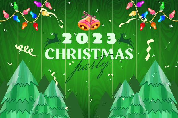 Banner for party event on happy christmas day