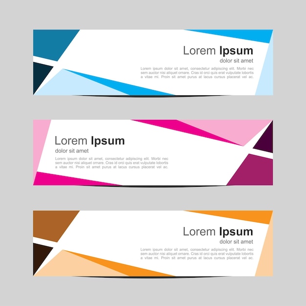 Banner Template Design Banner Background Banner abstract Banner Web Design Vector Template