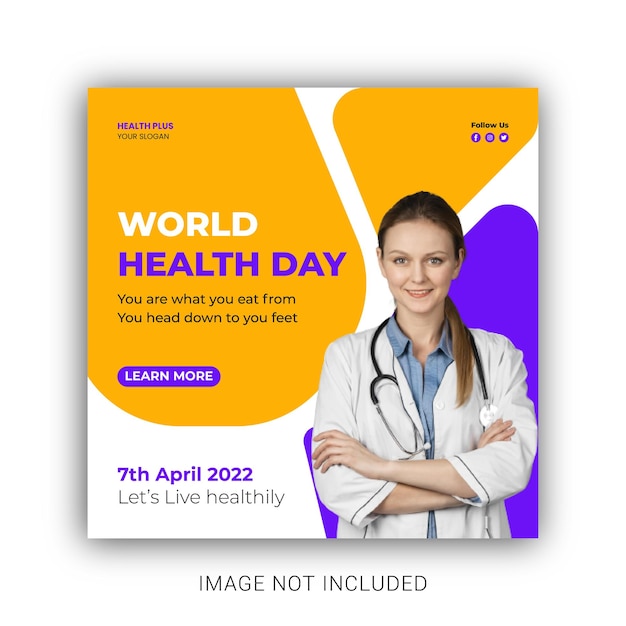 Banner Template for Medical World Health Day