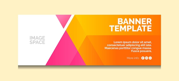 banner template vector and graphic design