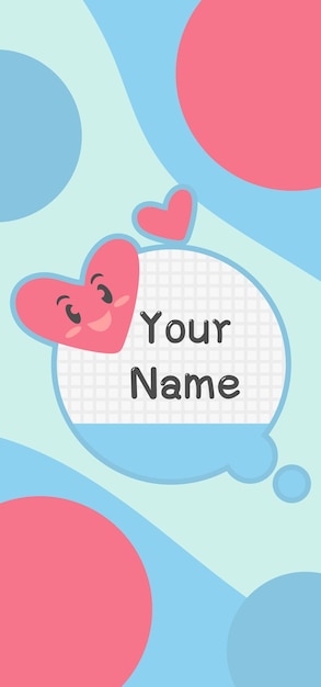 BANNER template vertikal cute cartoon